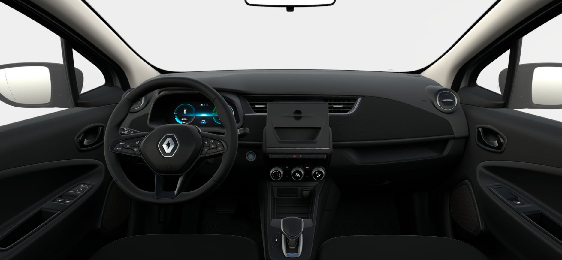 Renault Zoe Limited Branco Carro Electrico Automático Interior