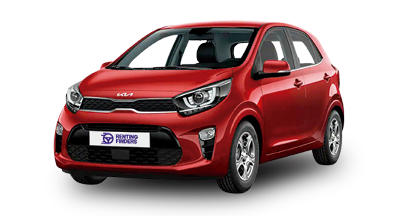 Kia Picanto Shiny Red Renting Finders Portugal