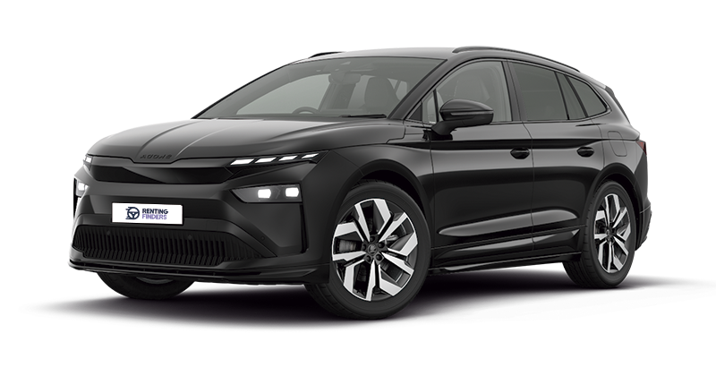 Renting Skoda Enyaq Sportline 60 SUV Eléctrico Preto Magic Renting Finders Portugal